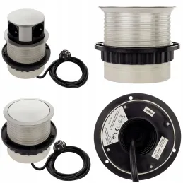 Ausziehbare elektrische Steckdose TETRABOX FRENCH 3x 230V + 2x USB / Aluminium