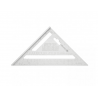 Größe des Dreiecks 185 x 4 mm
Messung in mm und Zoll
Fuß zur genauen Positionierung des Winkels zum zu messenden Objekt
Verwendet in der Dachkonstruktion oder bei anderen Zimmermannsarbeiten
Nützlich für die Markierung paralleler Linien
