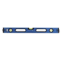 Aluminium-Wasserwaage mit Halterung / Blau