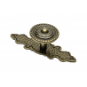 Eleganter rustikaler Knopf mit einer Gesamtlänge von 86 mm in antikem Gold