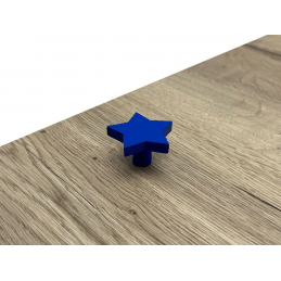 Holzknopf STAR / Blau