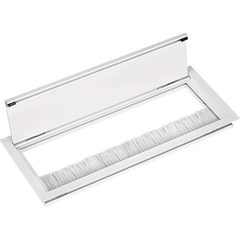 Format Kabeldurchführung Aus ABS, 72x60x21 Mm – Für Loch-Ø 60mm, Deckel Abnehmbar, Zum Organisieren Von Kabeln Am Schreibtisch