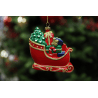 Design Weihnachtsbaumschmuck aus Kunststoff mit Weihnachtsschlittenmotiv.
Größe der Dekoration:
Höhe: 95 mm
Breite: 110 mm
Dicke: 40 mm