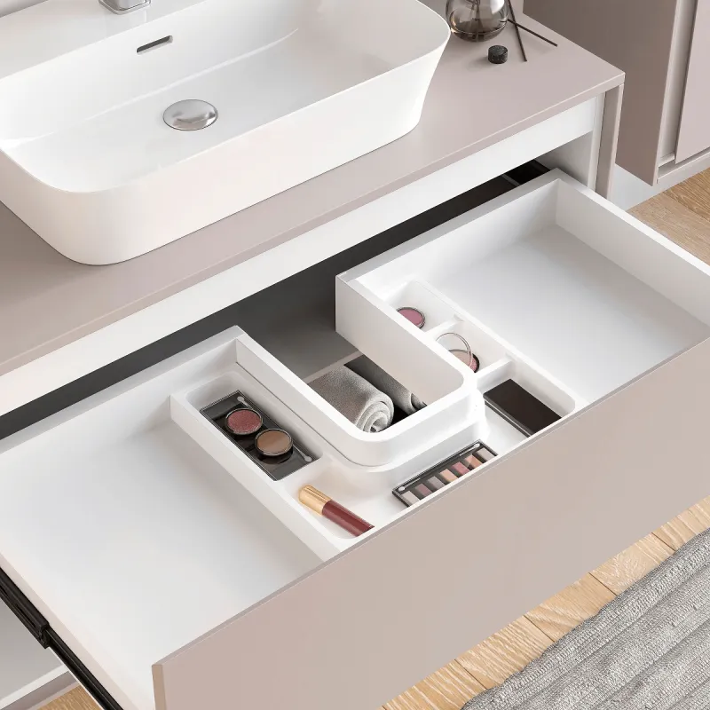 Toilettenschrank Mit Transparenten Acryltüren – über Der WC Aufgehängt, Mit Toilettenpapierhalter, Platzsparend, Weiß