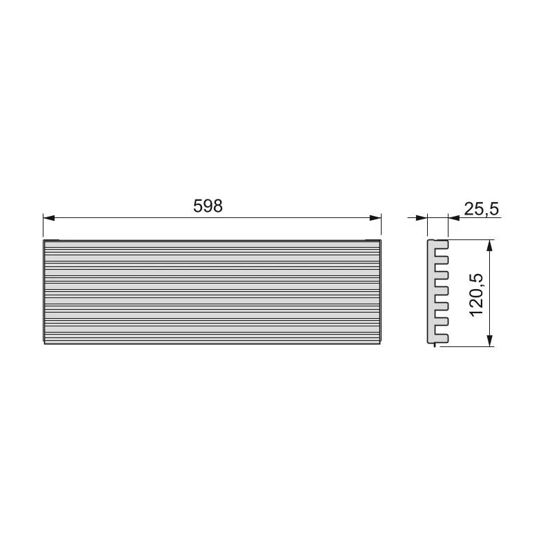 Osculati Lüftungsgitter Edelstahl Poliert – 229 X 76 Mm, Mit Verstellbaren Lamellen & Fliegengitter