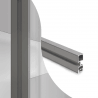 Ständer aus Aluminium zur Erstellung von Garderobenwänden und Stauraumwänden. Der Ständer ist in 2 Höhen erhältlich und kann nach Bedarf gekürzt werden.Das Gestell muss mit Regalhaltern oder anderem Zubehör, das Sie für das System wählen, ergänzt werden, um die Wand wie gewünscht gestalten zu können. Das Produkt wurde von der renommierten internationalen Organisation für Innenarchitektur REDDOT ausgezeichnet und war der Gewinner im Jahr 2022.Installationsvideo des ZERO-Systems: