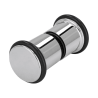 Doppelseitiger Griff für Duschabtrennungen oder Glastüren mit einer Stärke von 5 - 12 mm, aus Kunststoff