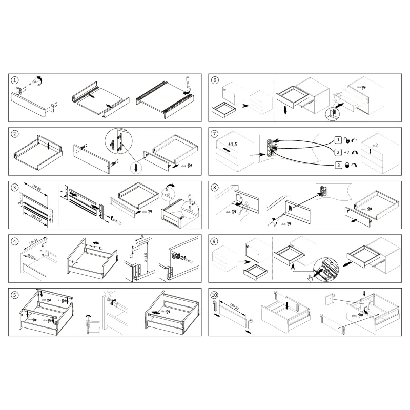 Küchenboxen-Set - INTERBOX Premium / Weiß