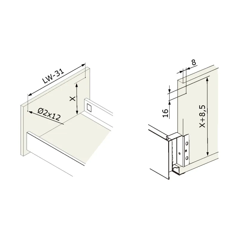 Küchenboxen-Set - INTERBOX Premium / Weiß