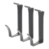 Ein modernes und designorientiertes Aufhängesystem für die Küche, das sowohl funktionell als auch einfach zu montieren ist. Das gesamte System besteht aus einem Aluminiumprofil, Wandklammern und individuellen Beschlägen.
Das Set enthält 3 Stück Haken zum Aufhängen von Küchenutensilien oder Geschirrtüchern, ein Haken hat eine Höhe von 70 mm und eine Tiefe von 35 mm. Einfach von unten in das OXXO-Profil einrasten. Die Stange ist frei beweglich, auch nach dem Stapeln an der Wand. Der Abstand zwischen den einzelnen Haken ist frei wählbar.
Die Haken können auch in die Seitenteile des Regals eingehängt werden, die käuflich erworben werden können.
Die moderne anthrazitfarbene Ausführung mit außergewöhnlichem Design macht nicht nur in der Küche Eindruck.
Es ist auch möglich, fertige Sets des Küchenhängesystems zu erwerben.
