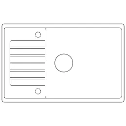 Keramikspüle Blanco ZIA XL 6 S Compact / Weiß