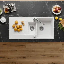 Keramikspüle Blanco ZIA 6 S / Weiß Soft