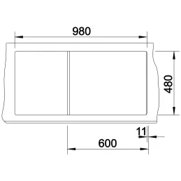 Keramikspüle Blanco ZIA 6 S / Weiß Soft