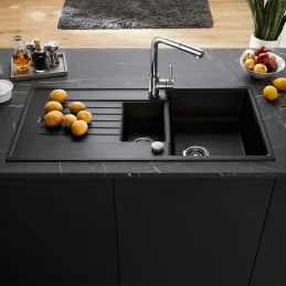 Blanco ZIA 6 S Spülbecken aus Keramik / Vulkan Grau