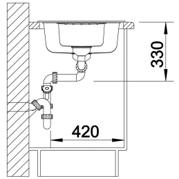 Keramikspüle Blanco ZIA 6 S / Kaffee