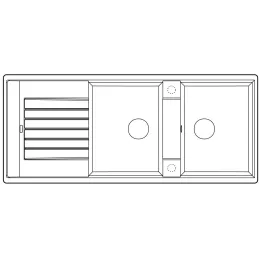 Keramikspüle Blanco ZIA 8 S / Anthrazit