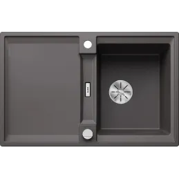 Blanco ADIRA 45 S Spülbecken aus Keramik mit Exzenter / Grauer Stein