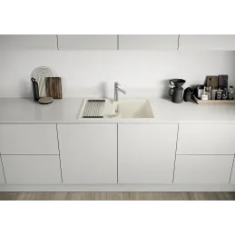 Keramikspüle Blanco ADIRA 45 S mit Exzenter / Weiß soft