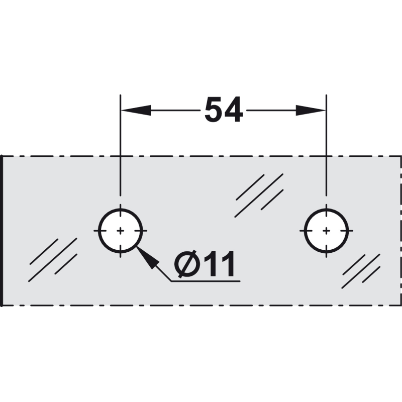 Eliga Türmagnet 22 Mm Mit U-Haftblech Für 10 Mm Glastüren - 160 N Haftkraft