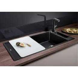 Blanco AXIA III XL 6 S Keramikspüle mit Exzenter / Vulkan Grau