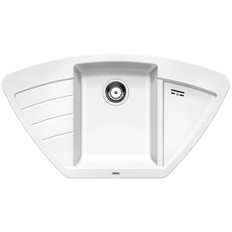 Keramische Eckspüle Blanco ZIA 9 E / Weiß