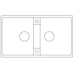 Blanco ZIA 9 Spülbecken aus Keramik / Anthrazit