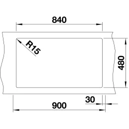 Keramikspüle Blanco ZIA 9 / Kaffee
