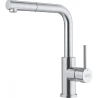 Die Franke FC 6986 ist eine Küchenbatterie aus der Smart Glenda Serie in hochwertigem Edelstahldesign mit L-förmigem Schwenkauslauf, deren Laminarperlator für einen turbulenzfreien Wasserfluss sorgt und somit Spritzer minimiert. Der Drehbereich der Armatur beträgt 180°, was eine komfortable Handhabung ermöglicht.
Der 150 cm lange Brauseschlauch mit ausziehbarem Auslauf bietet viel Platz beim Arbeiten in der Küche.
Die Anschlussschläuche haben eine Länge von 600 mm und einen 3/8"-Gewindeanschluss.
Die laminare Strömung der Mischbatterie erreicht einen Wasserdurchfluss von 9 l/min (3 bar).
Die Mischbatterie ist mit einer Befestigungsmutter ausgestattet und benötigt eine Bohrung von 35 mm Durchmesser. Mit einem Bedienhebel an der Seite der Armatur lassen sich Temperatur und Wasserdurchfluss leicht einstellen.
Vorteile der Verwendung von Franke FC 6985:
Laminar Pearlator: kristallklarer Wasserstrahl mit minimalem Spritzen.
Ausziehbare Düse: Erhöhte Flexibilität für bequemes Spülen.
Schwenkarm: Geeignet für größere Töpfe oder Behälter.
Hochwertige Konstruktion.