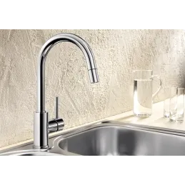 Set Blanco Edelstahlspüle DANA 6 + Armatur MIDA / Glänzendes Chrom