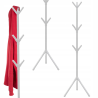 Stellen Sie sich die perfekte Möglichkeit vor, Ihre Kleidung, Mäntel oder Accessoires immer griffbereit zu haben und gleichzeitig Ihren Raum sauber, organisiert und stilvoll zu halten. Mit der freistehenden Garderobe MACAO in elegantem Mattweiß erhalten Sie nicht nur ein praktisches, sondern auch ein ästhetisches Accessoire, das Ihre Einrichtung auf ein neues Niveau hebt.
1. elegantes Design, das sich überall einfügt
Die matte weiße Farbe und die schlichten Linien machen den MACAO-Garderobenständer zu einem vielseitigen Objekt, das sich in jede Umgebung einfügt. Ganz gleich, ob Sie ihn im Flur, im Schlafzimmer, im Büro oder in der Diele aufstellen, sein modernes Aussehen wird garantiert zu einem natürlichen Teil Ihres Raumes.
2. Maximale Funktionalität mit 9 Armen auf drei Ebenen
Mit 9 festen Armen, die auf drei Ebenen verteilt sind, bietet die Garderobe viel Platz zum Aufhängen von Mänteln, Jacken, Schals, Hüten oder Taschen. Nie wieder überfüllte Kleiderbügel oder sich stapelnde Kleidung! Jeder Arm ist so konstruiert, dass er das Gewicht tragen kann, ohne sich zu verbiegen oder zu verziehen, und dennoch genügend Platz bietet, um die Gegenstände bequem aufzuhängen.
3. Leichte und dennoch robuste Konstruktion
Der MACAO Kleiderbügel ist aus hochwertigem Metall gefertigt, das nicht nur stabil, sondern auch leicht ist. Das bedeutet, dass Sie ihn bei Bedarf leicht bewegen können, aber Sie können sich auch darauf verlassen, dass er einer langfristigen Nutzung standhält.
4. Schonend für Ihren Boden
Ihre Böden sind sicher! Der Kleiderbügel ist mit Schutzelementen ausgestattet, die Kratzer oder Beschädigungen des Bodens verhindern. Egal ob Sie einen Holz-, Laminat- oder Fliesenboden haben, der MACAO-Bügel schützt ihn vor unerwünschten Kratzern.
5. Schnelle und einfache Montage
Vergessen Sie komplizierte Anleitungen und stundenlanges Falten. Der MACAO Kleiderbügel ist so konzipiert, dass Sie ihn schnell und mühelos zusammenbauen können. Alles, was Sie für die Montage benötigen, ist im Lieferumfang enthalten, so dass Sie ihn fast sofort benutzen können.
6. ideale Höhe für jeden
Mit einer Höhe von 176 cm bietet der Kleiderständer genügend Platz, um auch längere Mäntel oder Kleider aufzuhängen, ohne dass diese den Boden berühren. Gleichzeitig ist er sowohl für Kinder als auch für Erwachsene gut zugänglich, was ihn zur idealen Lösung für Familien macht.