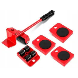 Set zum Verschieben von Möbeln und Geräten / Rot