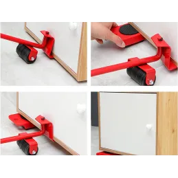 Set zum Verschieben von Möbeln und Geräten / Rot