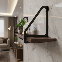 Regalhalter SINGOLO / Schwarz