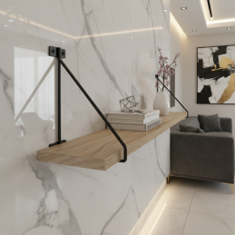 Regalhalter TRIANGLE / Schwarz