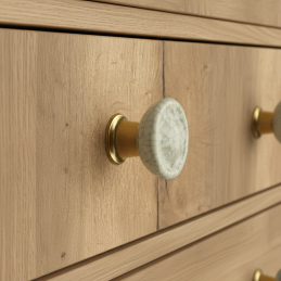 Knopf WESTERN / Altgold +...