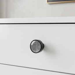 Holzknopf ARSIA  / Schwarz...