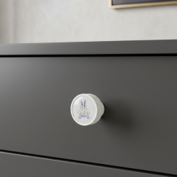 Holzknopf ARSIA / Weiß -...