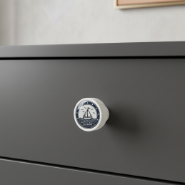 Holzknopf ARSIA / Weiß -...