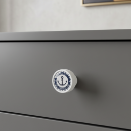 Holzknopf ARSIA / Weiß -...