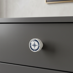 Holzknopf ARSIA / Weiß -...