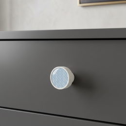 Holzknopf ARSIA / Weiß -...