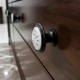 Knopfgriff VIAMO CLOCK / Schwarz