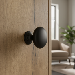 Knopf CAMORA / Schwarz matt