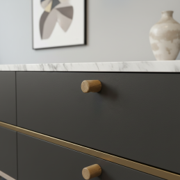 Knopf NATURE / Eiche lackiert