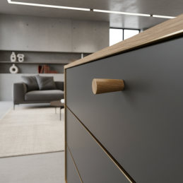 Knopf BERGO / Eiche lackiert