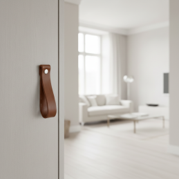 Lederknopf DOLCE Maxi / Braun