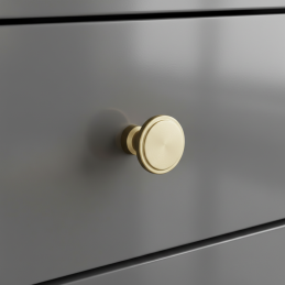 Knopfgriff TINA / Gold poliert