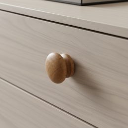 Knopf MASSIVE / Eiche lackiert