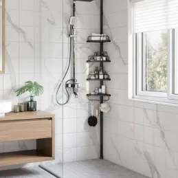 Eckbadregal REGALO SPA / Schwarz