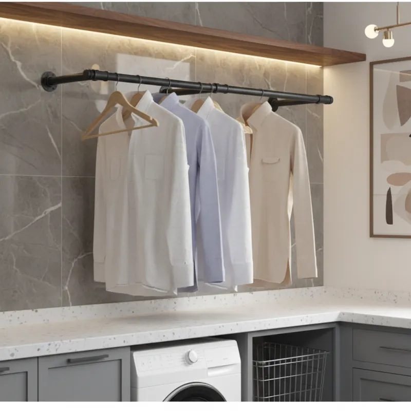 Kleiderbügelstange REGALO 1700 mm / Schwarz matt